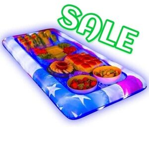 ‼️FINAL CLEARANCE SALE‼️ LED Stars & Stripes 4ft Inflatable Buffet Cooler NEW